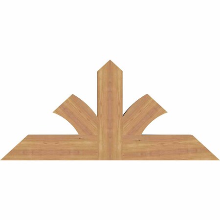 Ekena Millwork Richland Timber Gable Bracket, Western Red Cedar, 48"W x 22"H x 3 1/2"D x 5 1/2"F, 11/12 Pitch GBW048X22X0406RIC00SWR